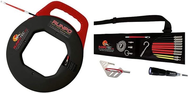 Runpotec 10014 RUNPO 5,3mm verdrillt 30m mit Box (mit Drallausgleich) & 10020 RUNPOSTICKS Comfort Se