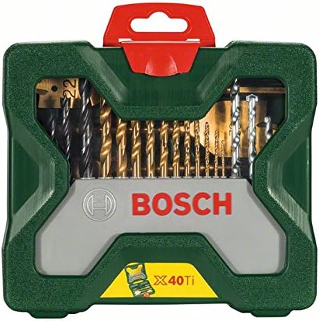 Bosch Accessories Bosch 40tlg. X-Line Titanium Bohrer und Schrauber Set (Holz, Stein und Metall, Zub