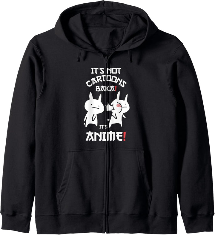 Japan Baka Rabbit Ohrfeigen It's Not Cartoons It's Anime Kapuzenjacke