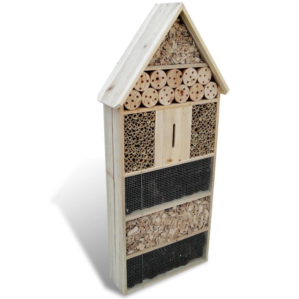 vidaXL XXL Insektenhotel Holz Bienen Insektenhaus Nistkasten Brutkasten 99 cm