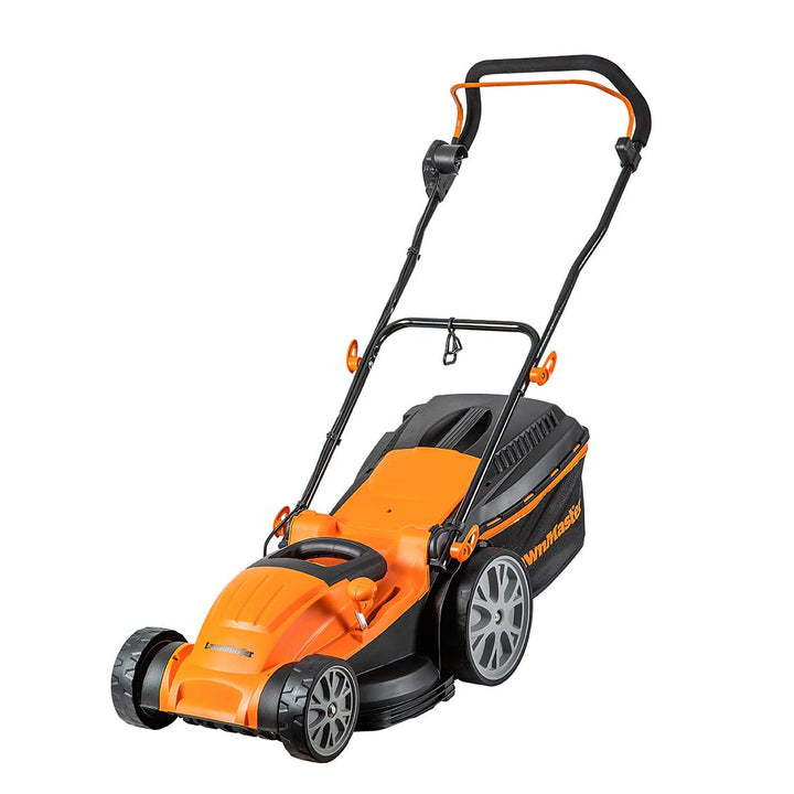 LawnMaster MEB1840M Elektro Rasenmäher 1800W 40cm, 6-fache Schnitthöhenverstellung 20-70 mm, 42L Fan