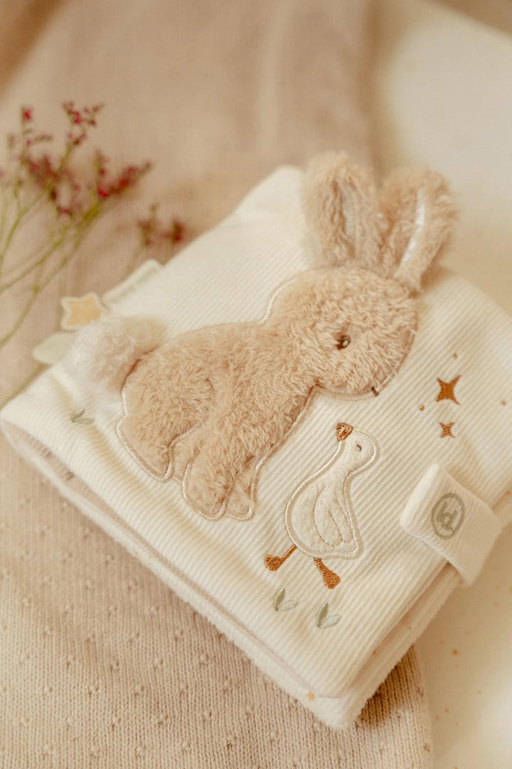 Little Dutch Fühlbuch Stoffbuch Babybuch aus weichem Stoff Aktivität, Entdecken und Knistern Hase we