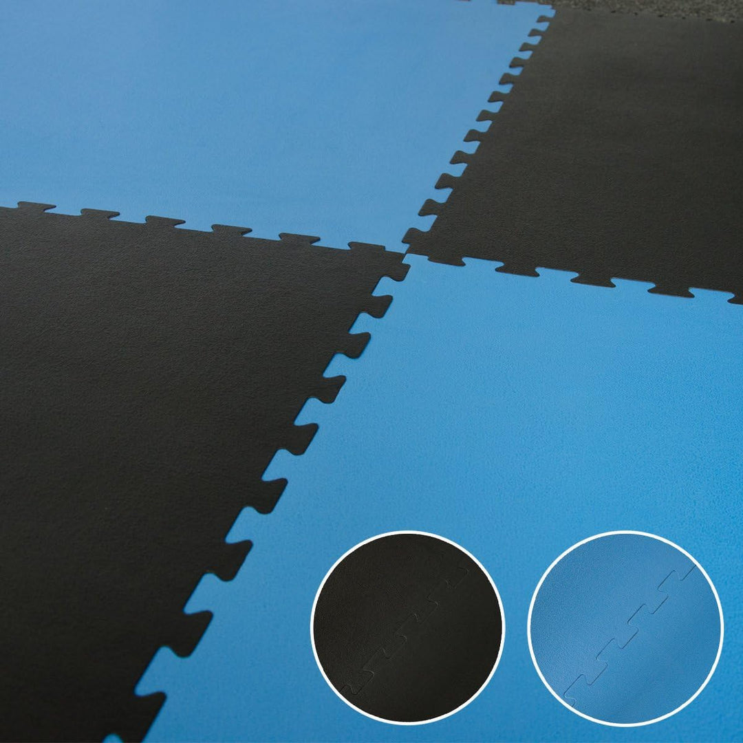 EYEPOWER 25mm Dicke Bodenschutz-Matte 90x90cm Trainingsmatte Puzzlematte erweiterbare Fitnessmatte i