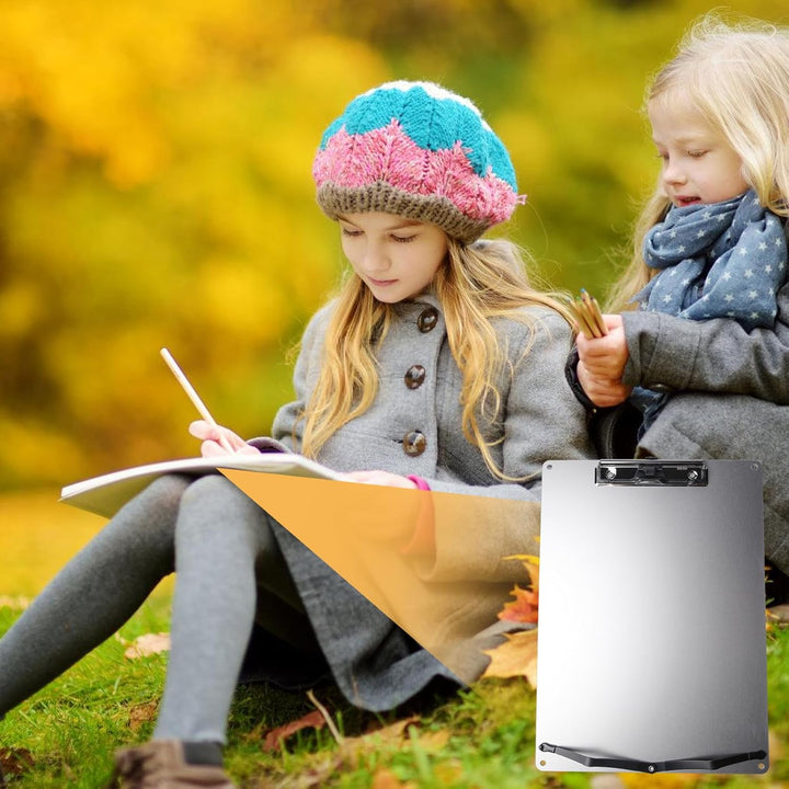 Metall-Klemmbrett, A4 Aluminium-Klemmbrett mit 154 cm verstellbarem Schultergurt, Edelstahl Must-Hav