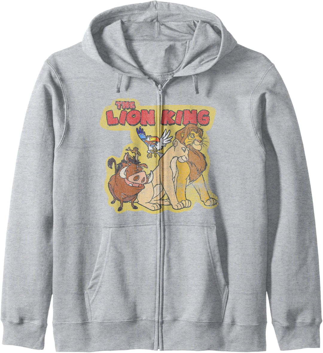 Disney Lion King Retro Happy Friends Portrait Kapuzenjacke