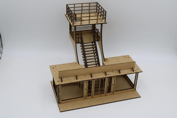 AT-BA Modellbau 220142 Slotcar Deko Kontrollturm