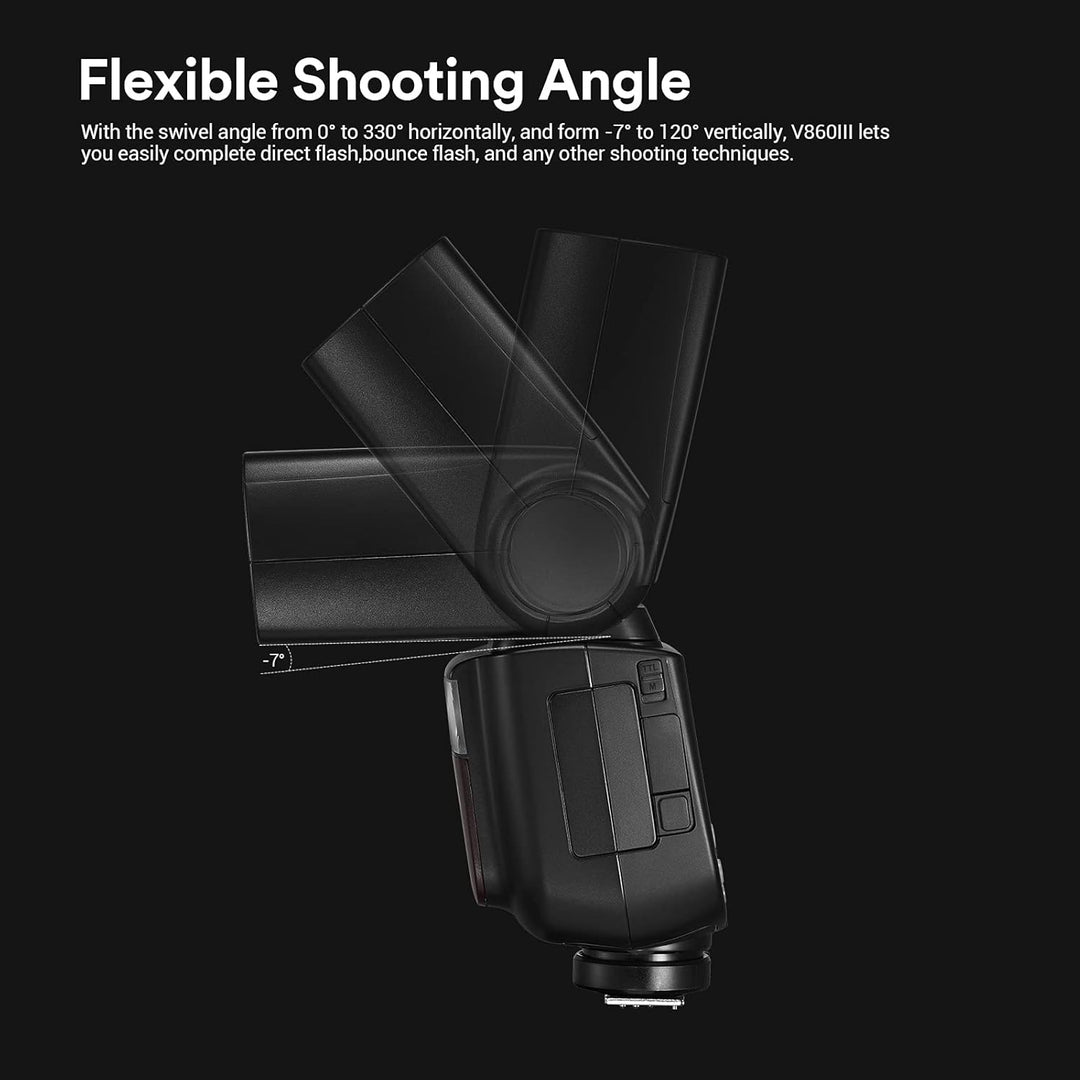 Godox V860III V860III-S Blitzgerät für Sony, 2.4G TTL Sony Blitzgerät Speedlite HSS 1/8000S, 7.2V/26