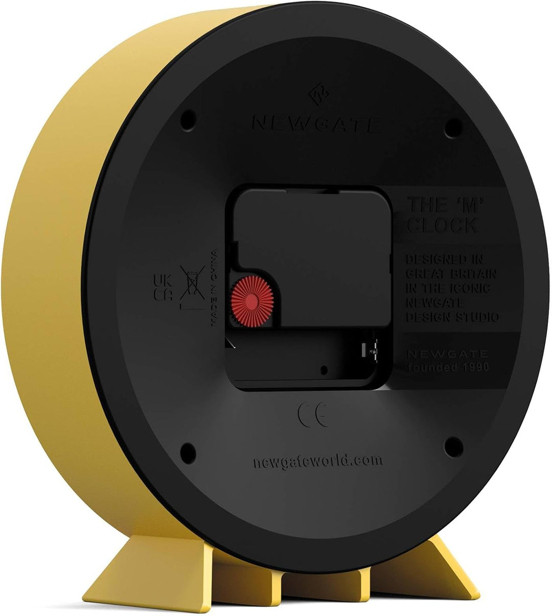 NEWGATE® M Kaminuhr für Kaminsims, geräuschlos, kein Ticken, moderne Kaminuhr, kleine Kaminuhr, Bahn