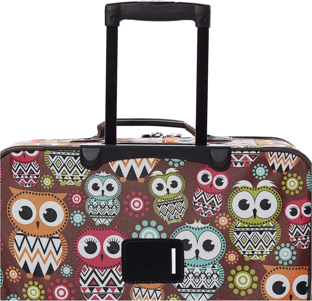 Rockland Jungle Softside Handgepäck-Set, Eule, Einheitsgrösse, Jungle Softside Handgepäck-Set Einhei