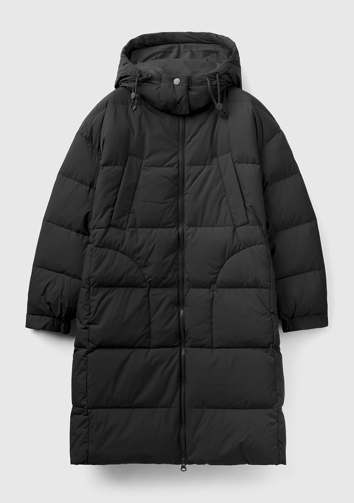 United Colors of Benetton Damen Kurze Daunenjacke L Schwarz 100, L Schwarz 100