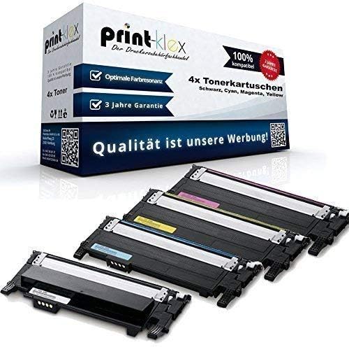 4X Print-Klex Tonerkartuschen kompatibel für Samsung Xpress C480FN C480FW C480Series C480W CLTK404 C