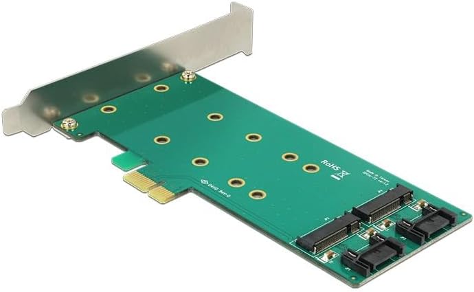 DELOCK PCIe x1 > 2 x M.2 Key B Low Profi