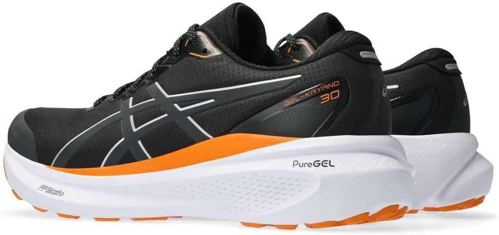 ASICS Kayano 30 Mann Laufschuhe Schwarz Silber 41.5 EU Black Pure Silver, 41.5 EU Black Pure Silver