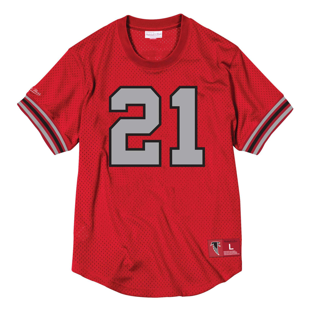 Mitchell & Ness M&N NFL Mesh N&N Crew Neck (A. Falcons, D. Sanders - Red, L)