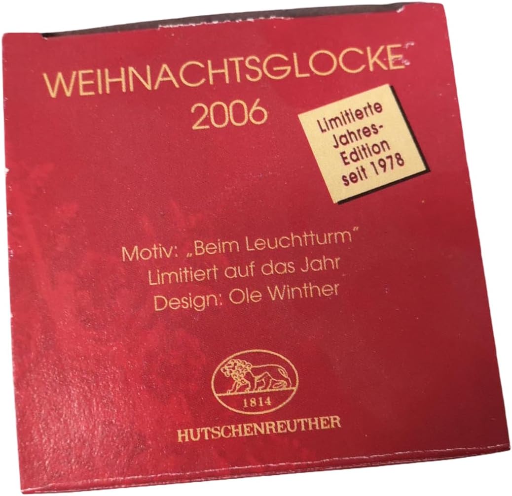 Porzellanglocke Weihnachtsglocke 2006 - Hutschenreuther - in OVP