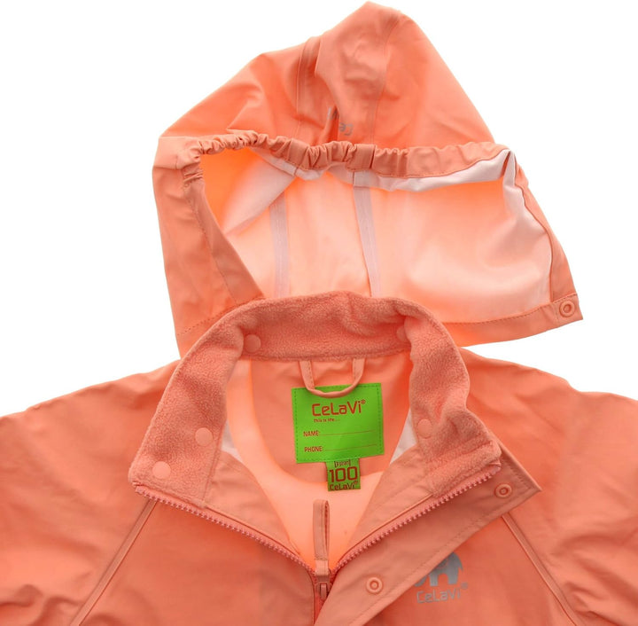 Celavi Unisex Baby Regenanzug Regenanzug 80 Orange, 80 Rosa