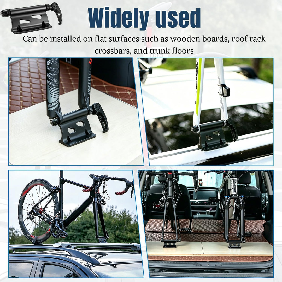 1 Stück Fahrrad Gabelhalterung Aluminium passend als Fahrrad Dachträger Zubehör für 9mm Schnellspann