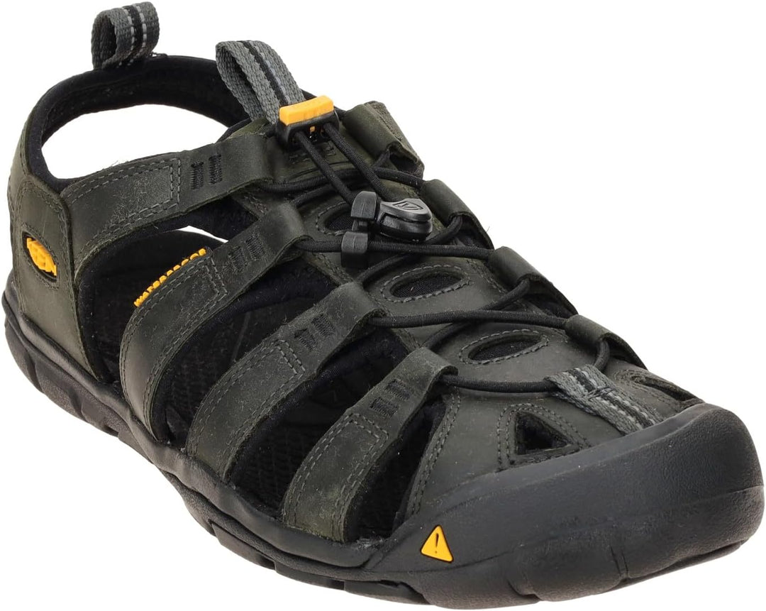 KEEN Clearwater CNX Herren Sandalen 44 EU Magnet Black Leder, 44 EU Magnet Black Leder
