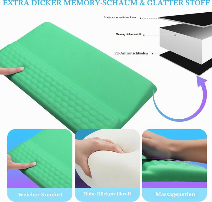 Sightday Tastatur-Handgelenkauflage mit Ständer, 2-in-1-Tastatur-Handgelenkstütze, weiche Memory-Sch