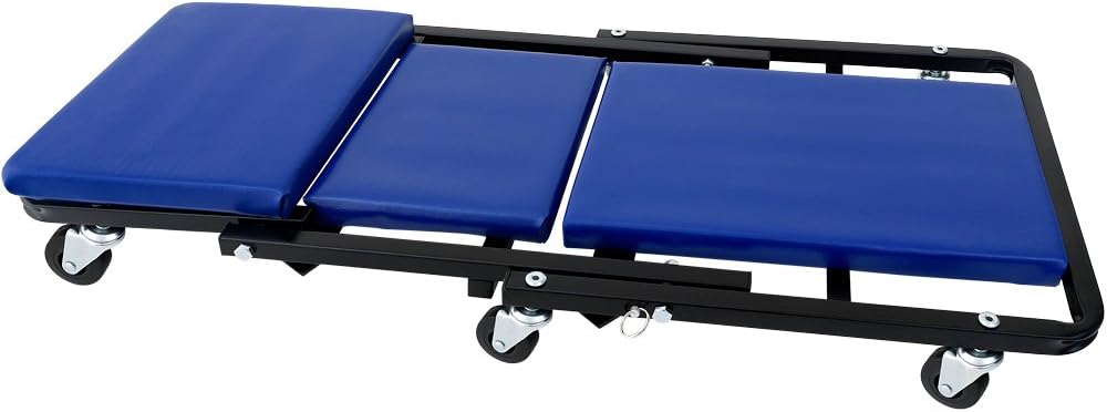 Deuba 2in1 KFZ Rollbrett Werkstatthocker bis 150kg 6 leichtgängige 360° Lenkrollen Werkstattliege Mo