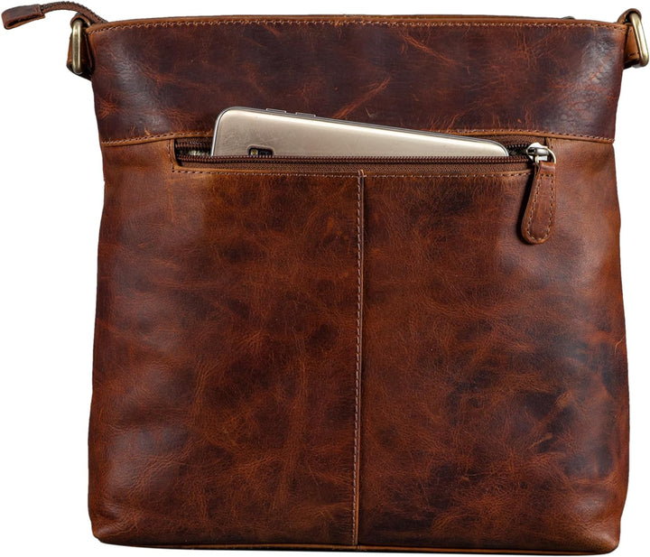 STILORD 'Tara' Kleine Handtasche Damen Crossbody Leder Elegante Umhängetasche für Frauen Ledertasche