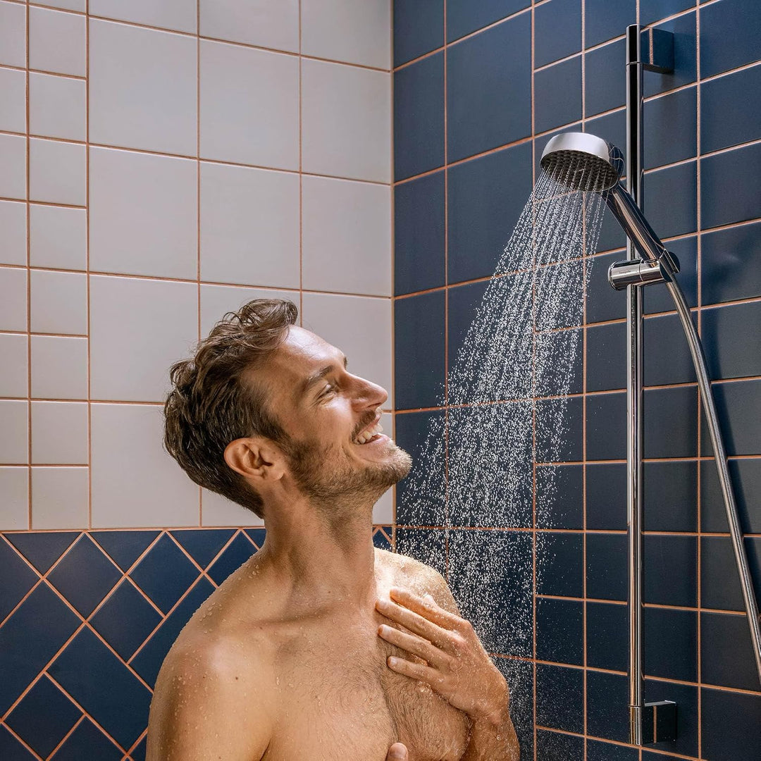 hansgrohe Activera Select S - Duschset mit Duschkopf wassersparend (EcoSmart, 2 Strahlarten), Duschs