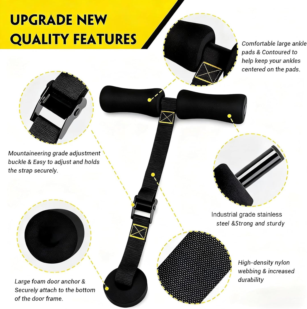 Nordic Hamstring Curl & Sit-Up Hilfe – Portable Ab Machine für effektives Bauchmuskeltraining – Bauc