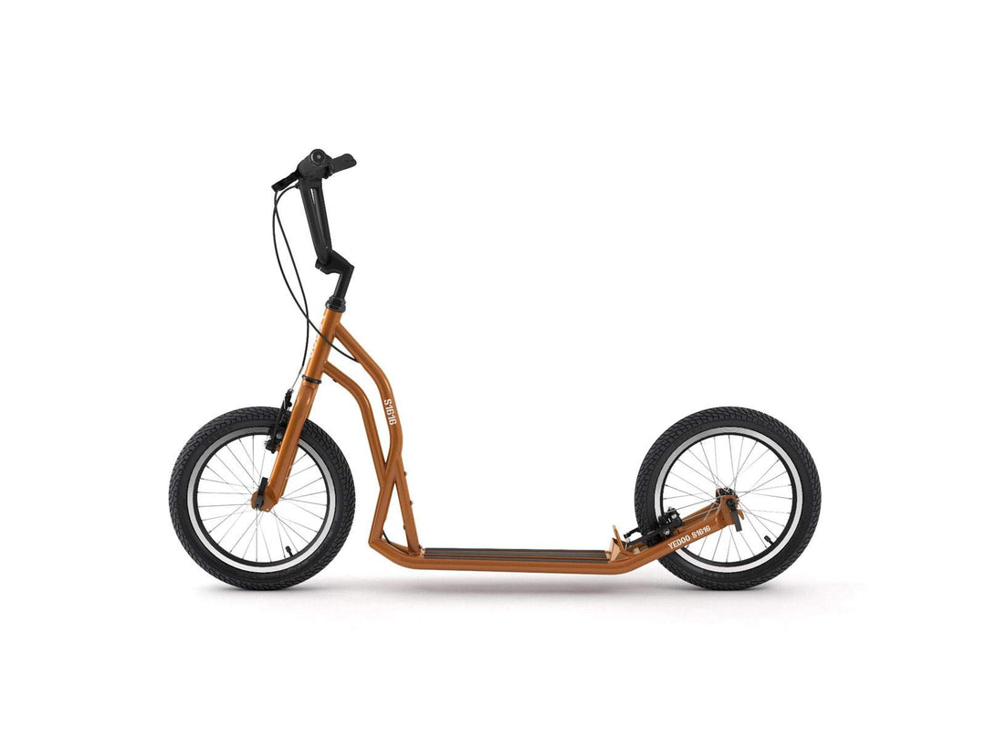 Yedoo S1616 Tretroller - bis 150 kg, mit Luftreifen 16/16 - Kickscooter für Erwachsene mit verstellb