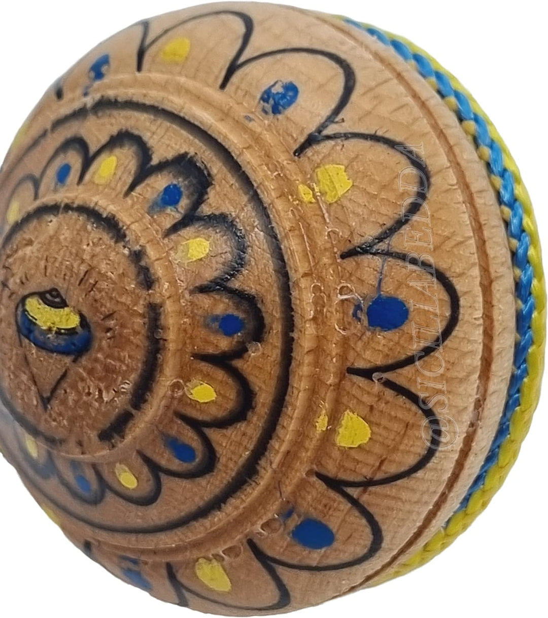 sicilia bedda - Sizilianischer Kreisel aus Holz - Fantastisches Spiel für Klein und Gross - 8 cm - 1