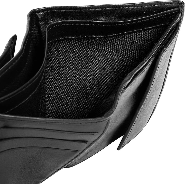 bruno banani Geldbörse Echt Leder Herren - 021648 Schwarz, Schwarz