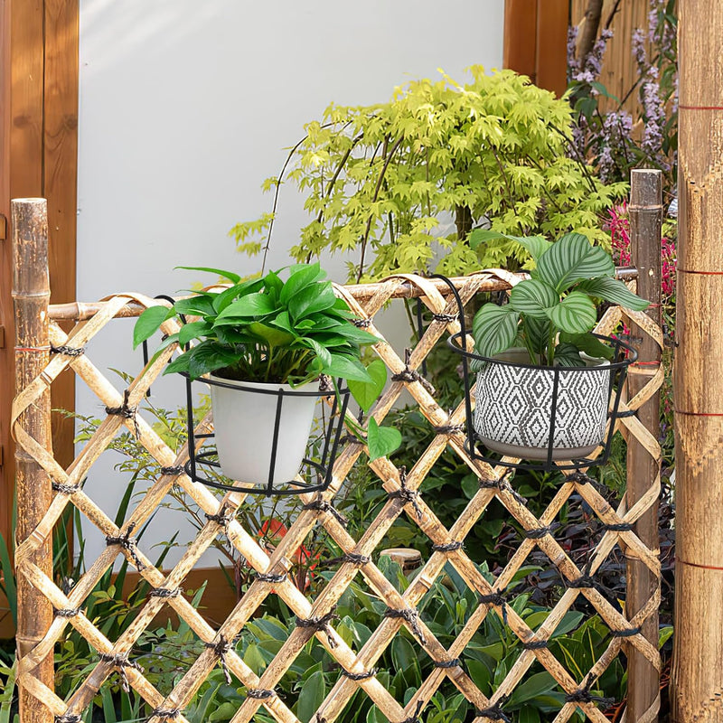 Cabilock 5 Stücke Blumentopf Halterung Balkongeländer Balkon Blumenständer Rack Pflanzkasten Balkonk