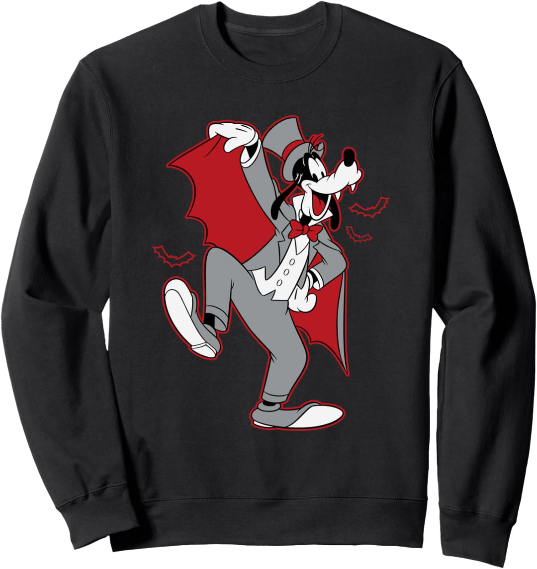 Disney Goofy in Dracula Costume Halloween Sweatshirt