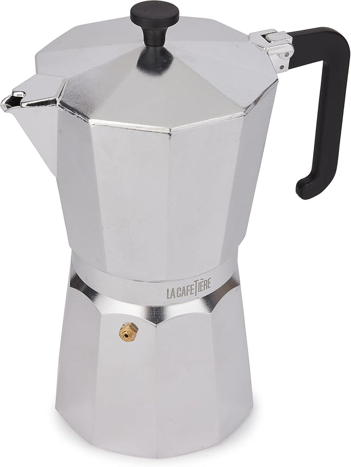 La Cafetière Venice Espressokocher, Aluminium Silberfarben Twelve Cup, Silberfarben Twelve Cup
