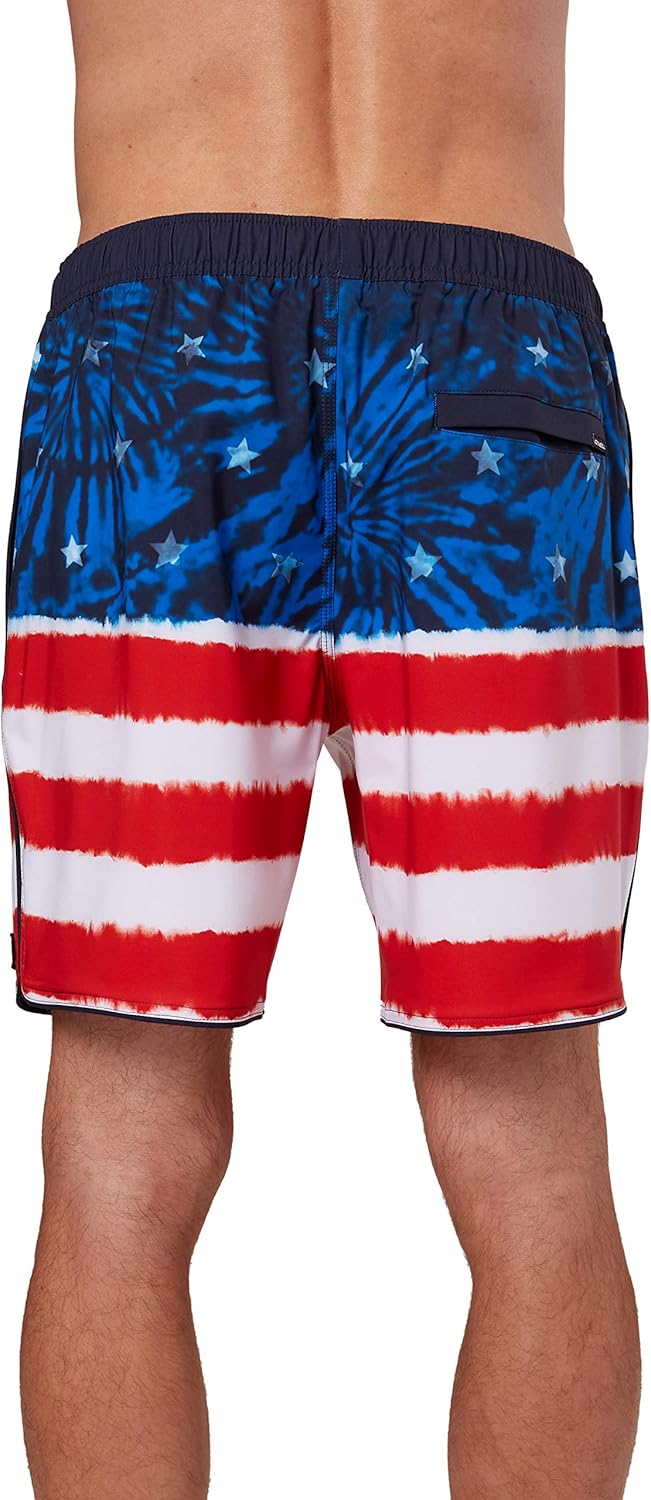 O'NEILL Birds Volley Shorts S Rot Wht Blau, S Rot Wht Blau