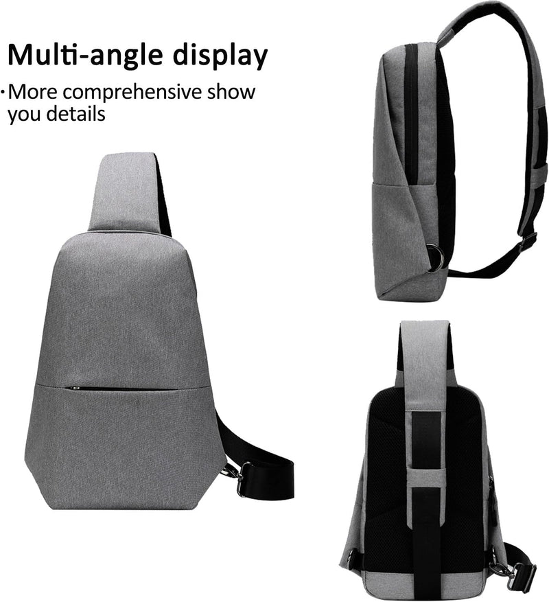 FANDARE Sling Bag Rucksack Umhängetasche Brusttasche Messenger Bag Hiking Bag Crossbody Bag Daypack