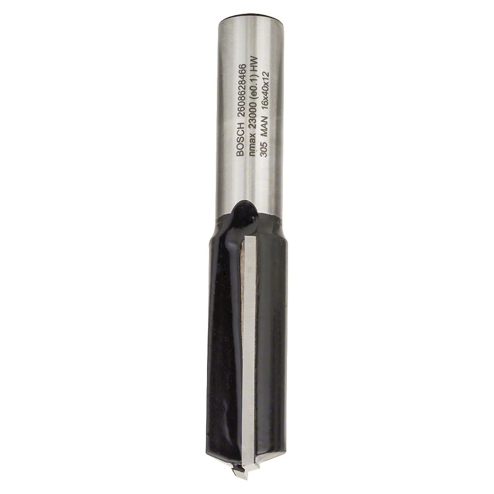 Bosch Professional Zubehör 2 608 628 466 Nutfräser 12 mm, D1 16 mm, L 40 mm, G 81 mm, 2608628466 12m