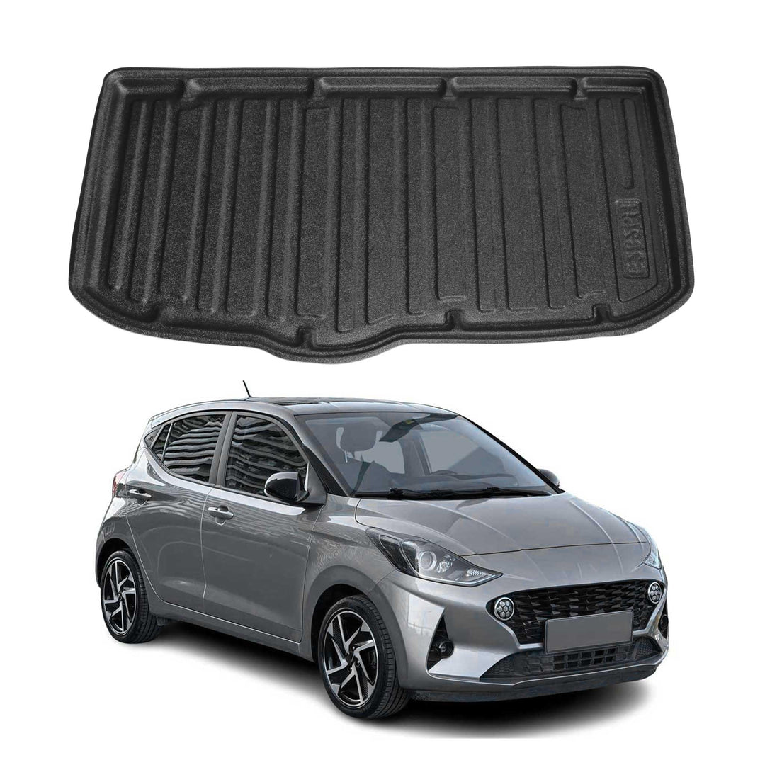 OMAC Kofferraumwanne Laderaumwanne kompatibel mit Hyundai i10 AC3 2021-2025 Gummi TPE Schwarz