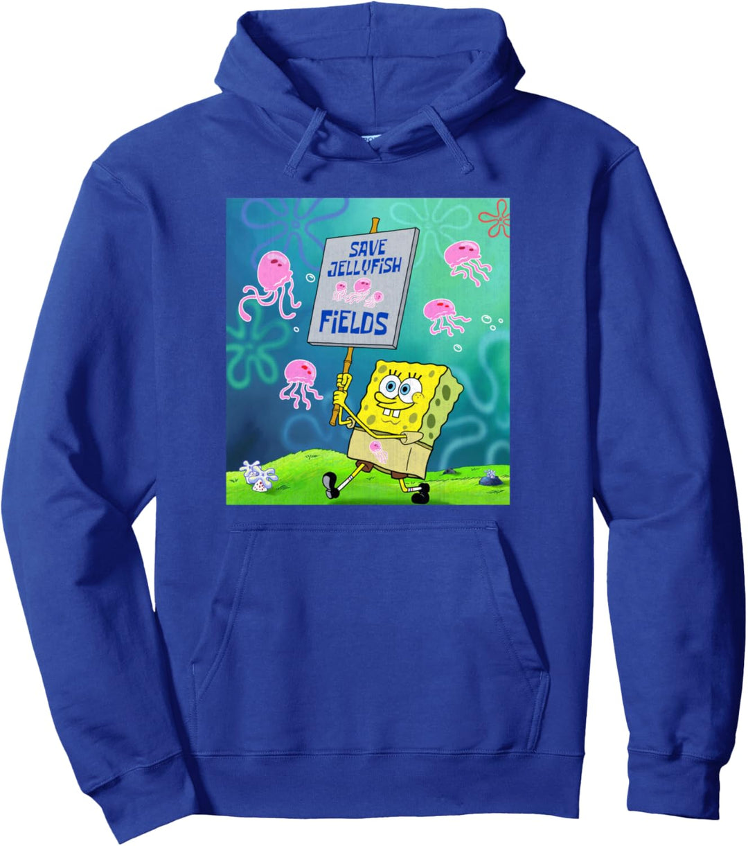 SpongeBob SquarePants Save Jellyfish Fields Pullover Hoodie
