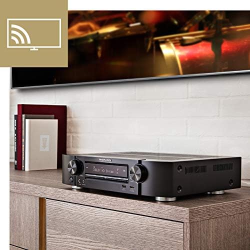 Marantz NR1510 5.2-Kanal AV-Receiver, HiFi Verstärker, HEOS Multiroom, Musikstreaming, AirPlay 2, Bl
