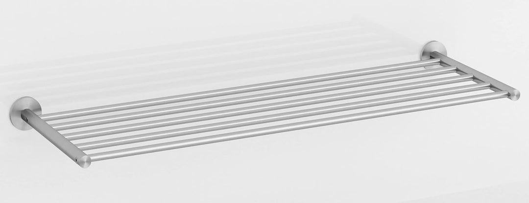 PHOS Design, SR600-1W, 60 cm breites Schuhregal zur Wandmontage, Edelstahl massiv, matt gebürstet 60