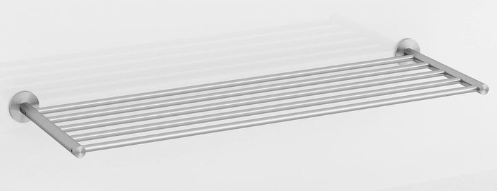PHOS Design, SR600-1W, 60 cm breites Schuhregal zur Wandmontage, Edelstahl massiv, matt gebürstet 60