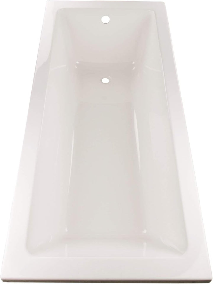 Calmwaters® Rechteck-Badewanne 170x75 cm, Acrylwanne Modern Square, ergonomische Körperformbadewanne