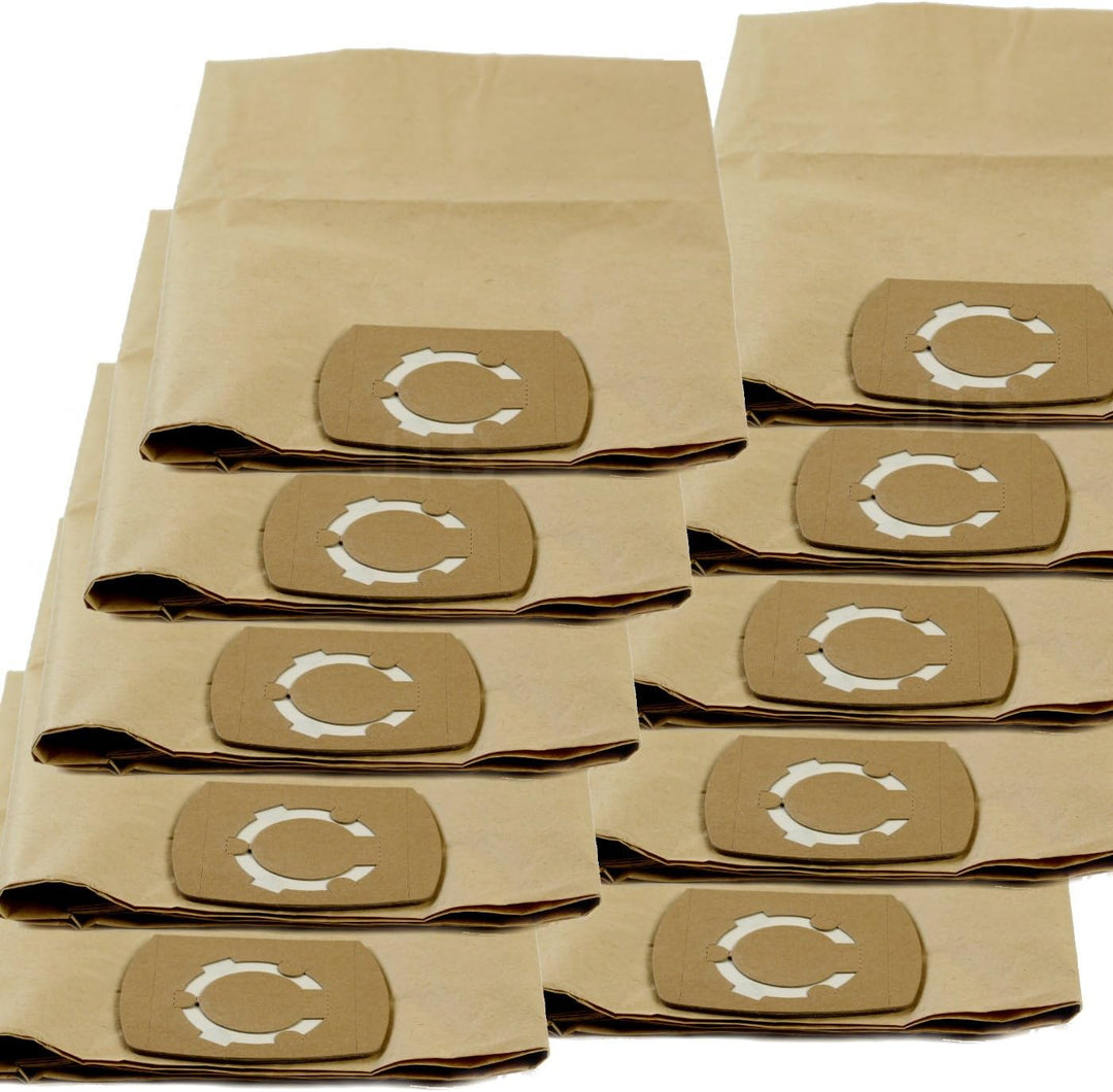 DeClean Staubsaugerbeutel Staubbeutel für Staubsauger Nass-Trockensauger 10 Stück kompatibel mit Kär