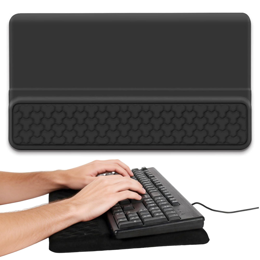Handauflage Tastatur Tastaturständer mit Handballenauflage, Ergonomischer Handgelenkauflage Tastatur