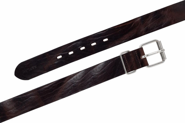 Replay Herren Gürtel aus Leder 85 Fade Tobacco 117, 85 Fade Tobacco 117
