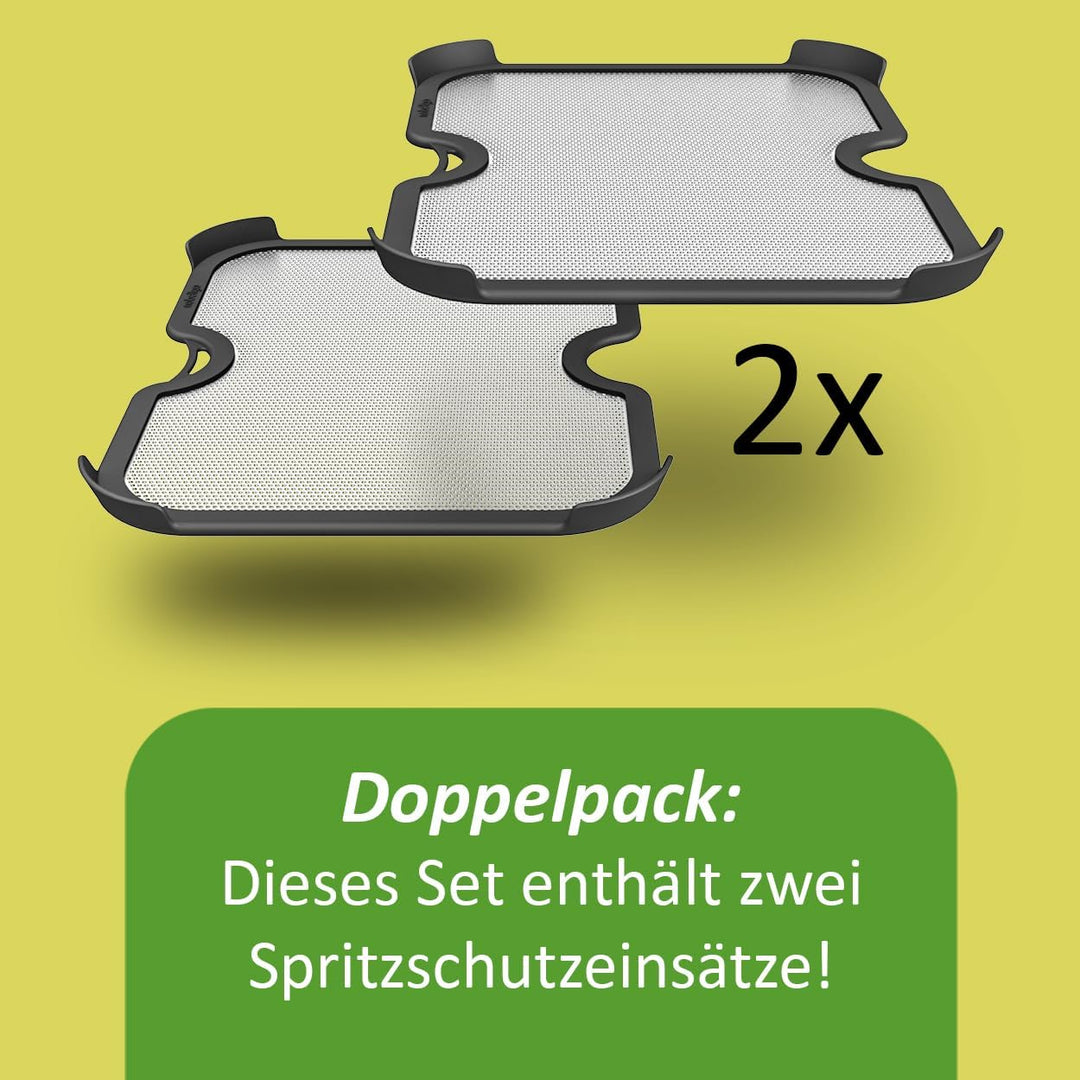 2x ZauberFry Spritzschutz, Effektiver Fettspritzschutz kompatibel mit Ninja Foodi MAX Dual Zone AF40