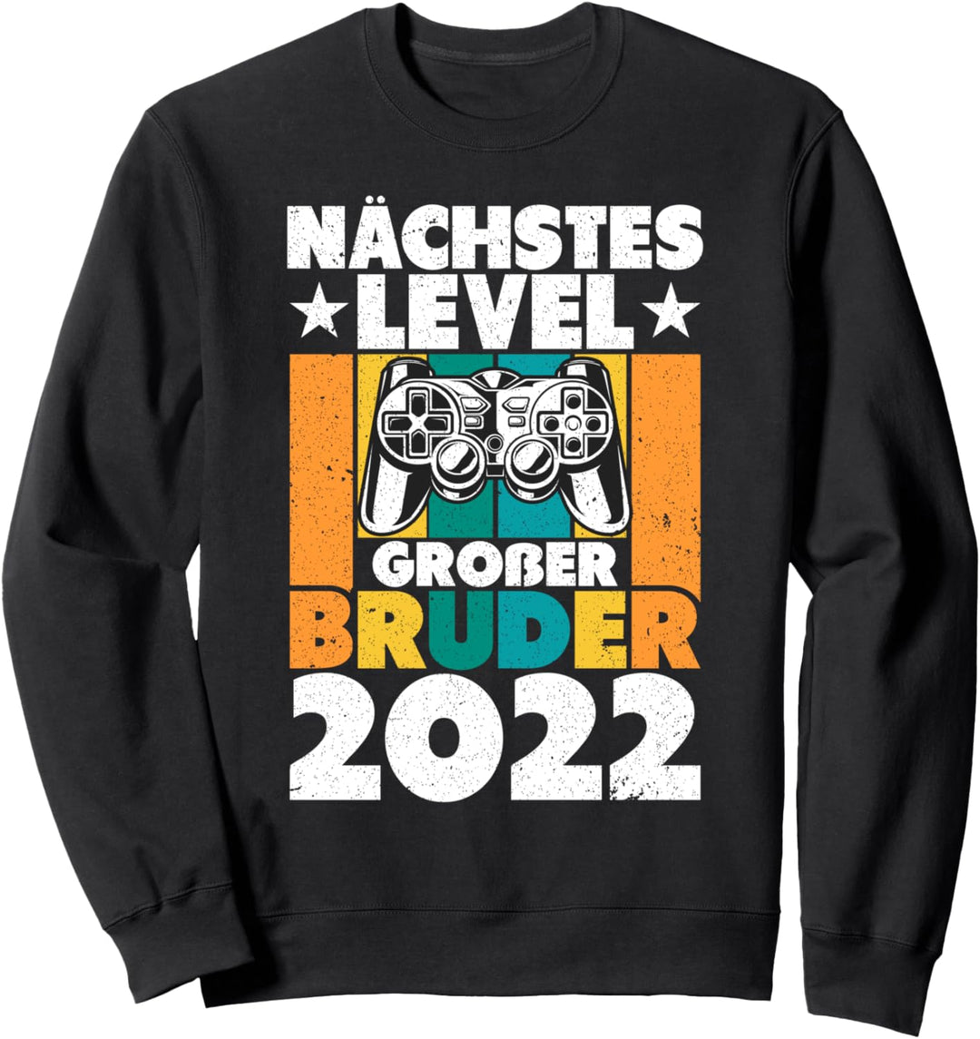 Nächstes Level Grosser Bruder 2022 Gaming Retro Familie Sohn Sweatshirt