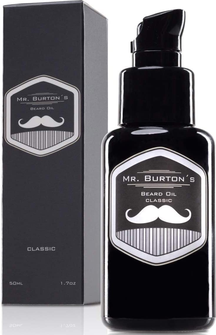 Bartöl Herren - Mr. Burton´s Beard Oil classic mit Arganöl - Made in Germany 50ml fördert gesundes B