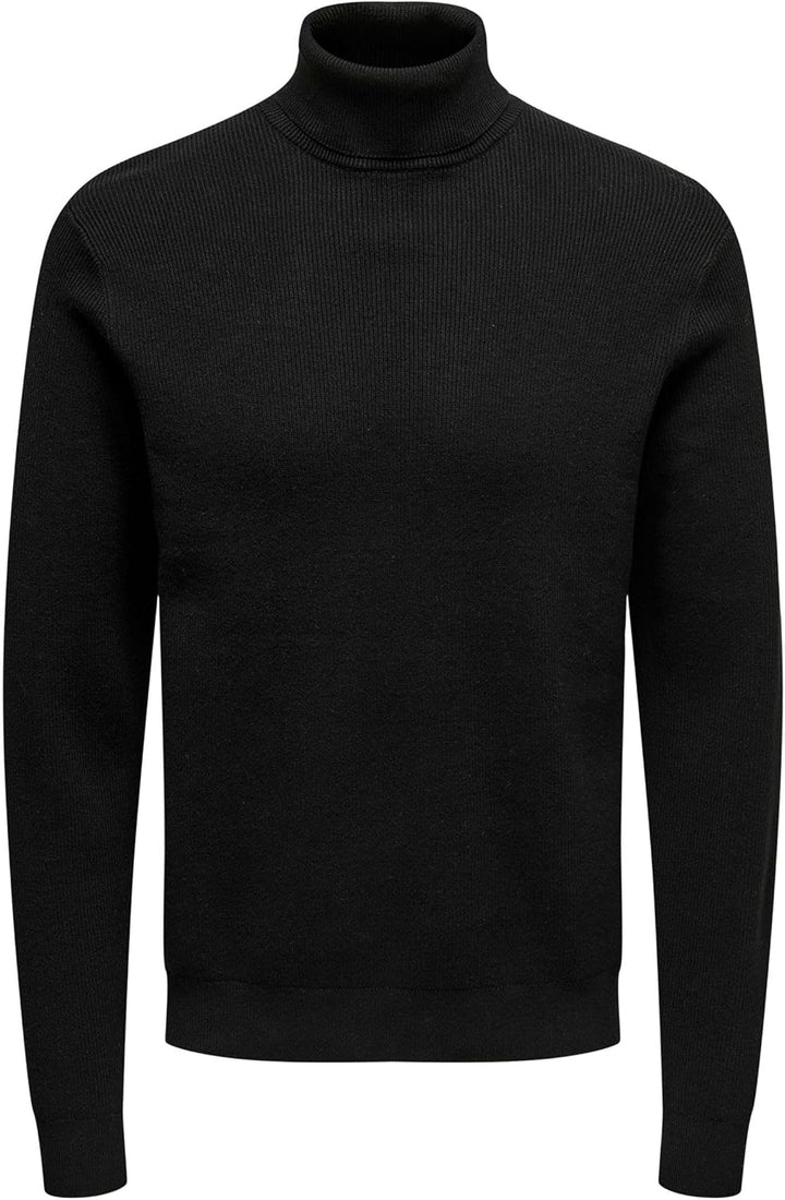 ONLY & SONS Male Strickpullover ONSPHIL Pullover XS Schwarz, XS Schwarz
