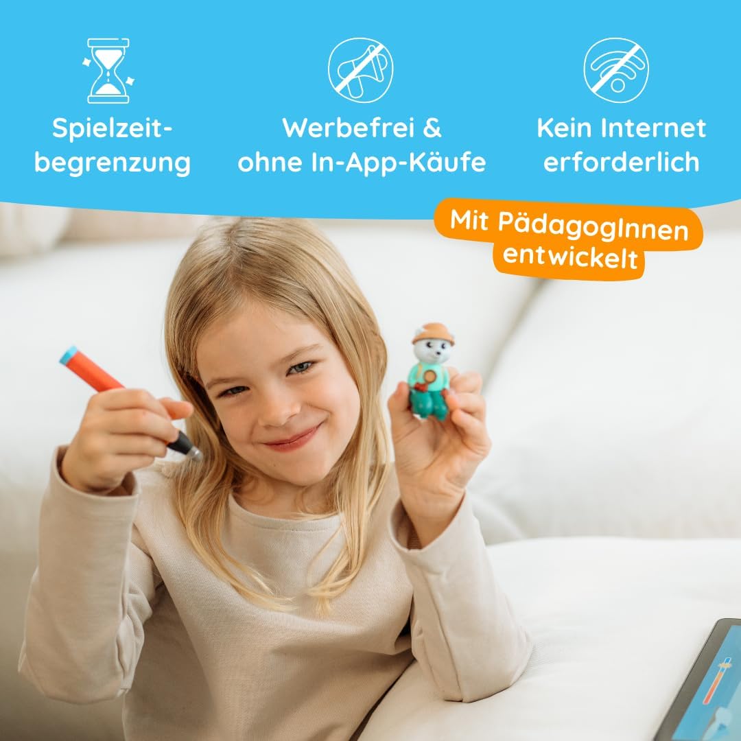 Edurino Figur ASA Welt der Tiere bis 10 (Stufe 2) ab 4 Jahren inkl. App | Innovatives & digitales Le